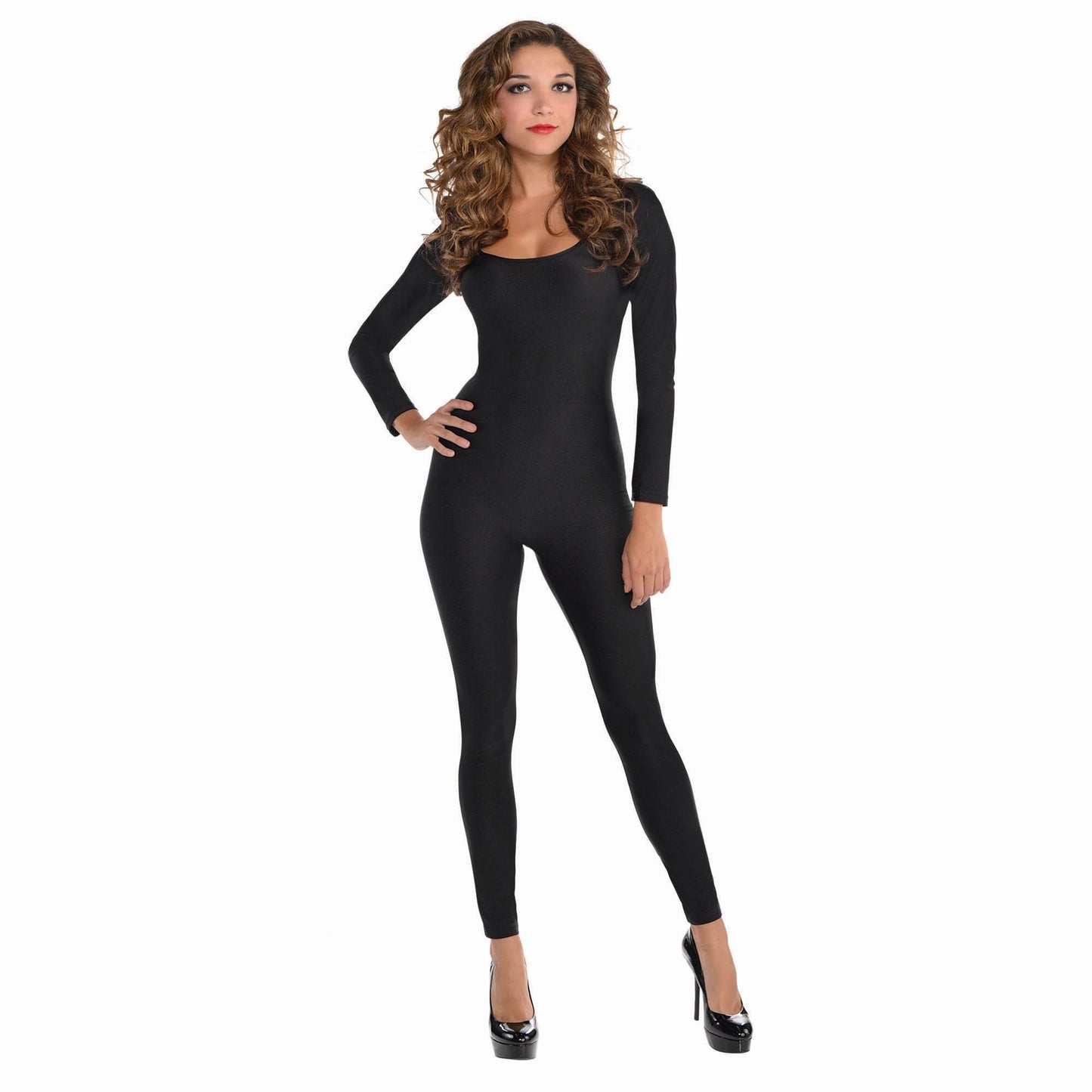 Adult Stretch Black Catsuit