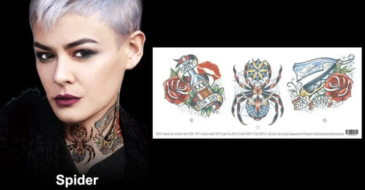 Neck Tattoo-spider
