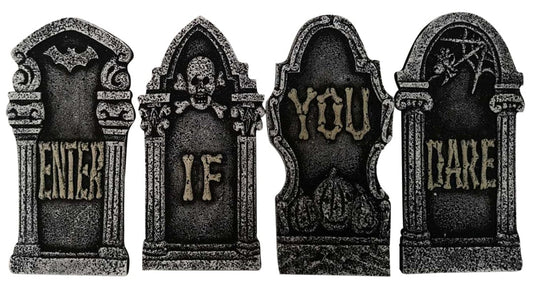 16.5" Grave Tombstone Set - 4 Pcs