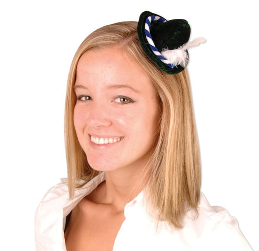 Oktoberfest Alpine Style Mini Hat Hair Clip