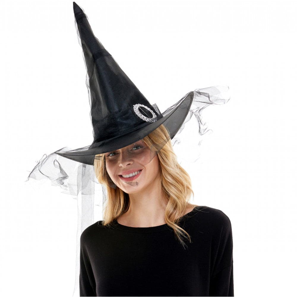 Deluxe Black Witch Hat