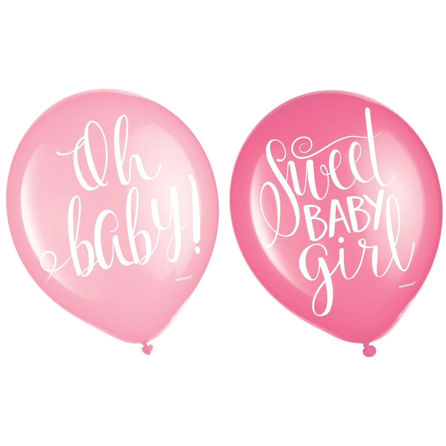 Floral Baby 12in Latex Balloons 15pcs