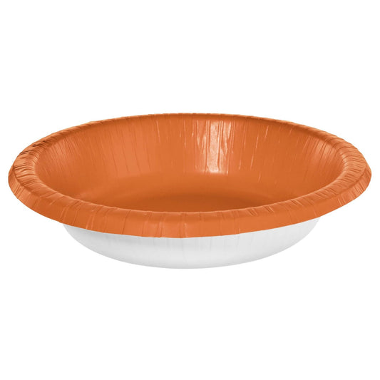 Orange Paper 20oz. Bowl, 20 ct.