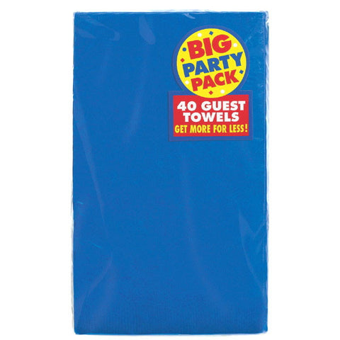 2-Ply Big Party Pack Guest Towels Royal Blue (40)