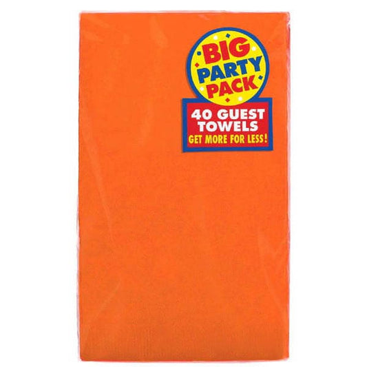 2-Ply Big Party Pack Guest Towels Orange (40)