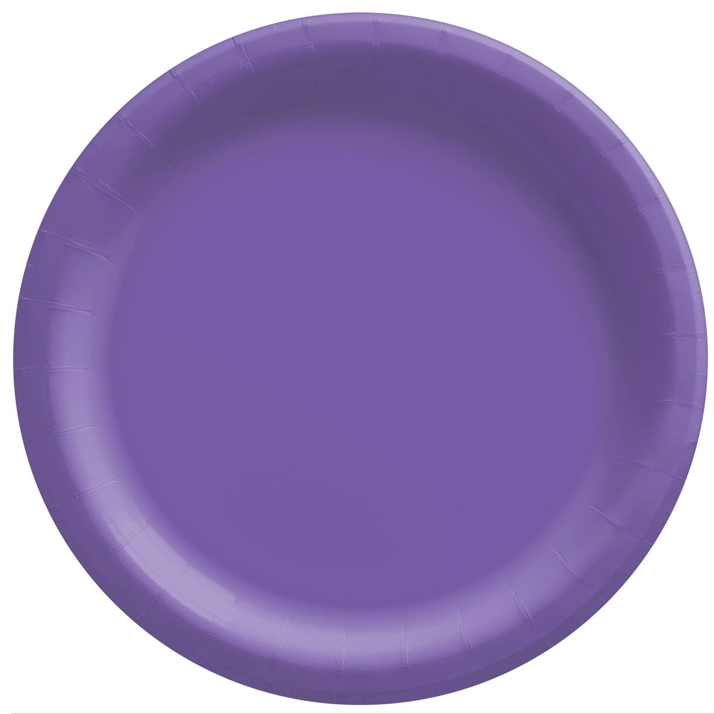 Extra Sturdy New Purple Party 10in Paper Plates, 50 ct