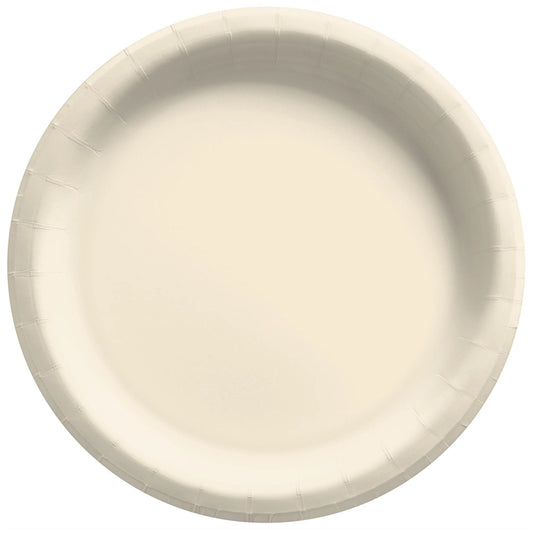 Extra Sturdy Vanilla Cream 10in Dinner Plate, 50 ct