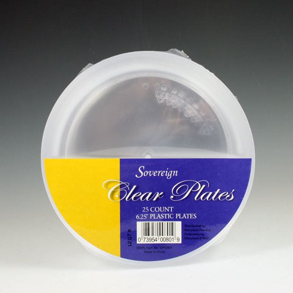 Sovereign Clear 6.25in Plates (25ct)