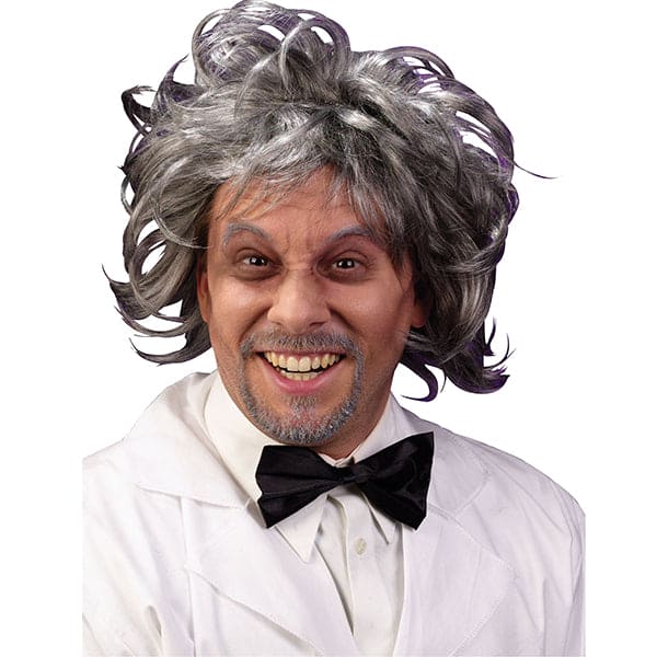 Mad Scientist Old Man Grandpa Doc Brown Rick Sanchez and Morty Grey Wig