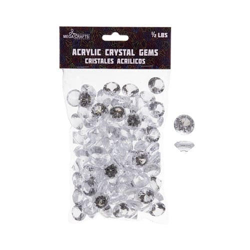 Acrylic Decorative Small Diamonds - Clear