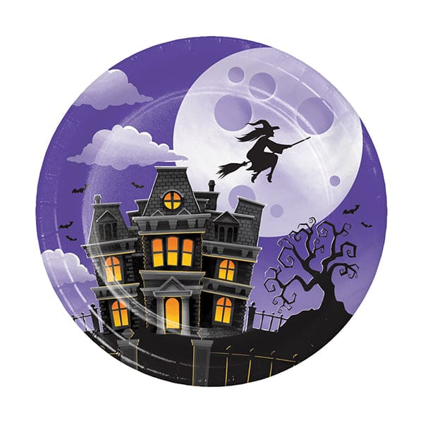 Haunted Mansion 7in Round Luncheon Paper Plates 8ct