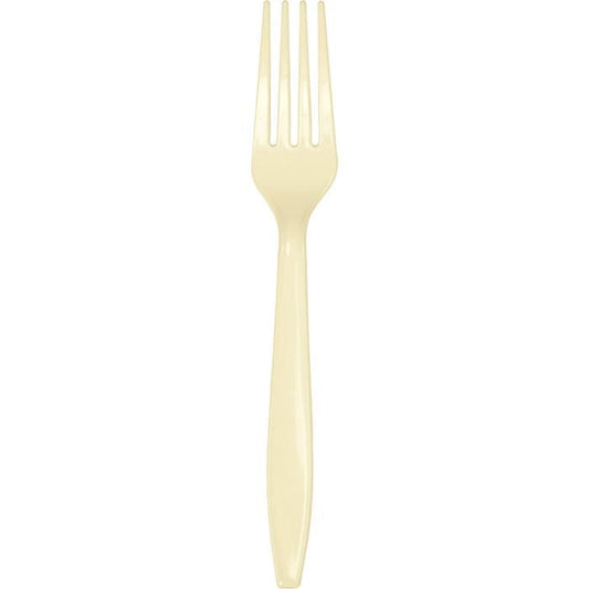 Ivory Premium Plastic Forks (24pc)