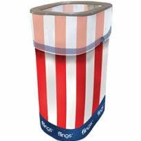 Patriotic Flings Bin Pop Up Trash Bin 13 Gallon
