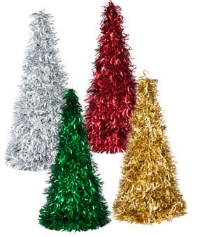 Christmas Tree Tinsel Cone