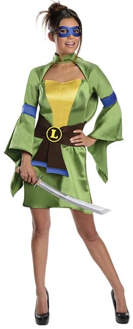 Ladies Leonardo Ninja Turtle Adult Costume
