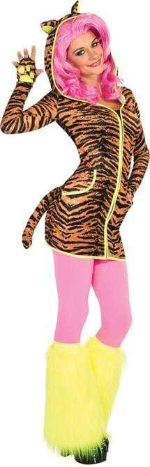 Bright Tiger Cosplay Onesie Adult Costume