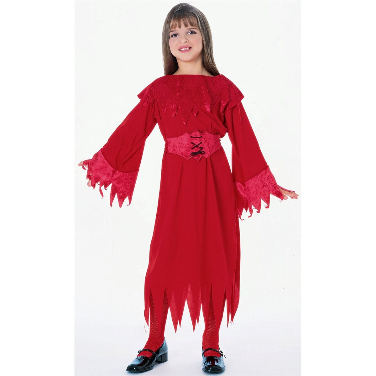 Child Red Flame Witch Dancer Devil Kid Costume
