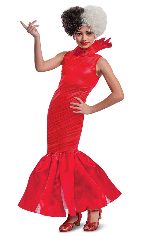 Cruella Live Action Red Dress Teen Deluxe Costume