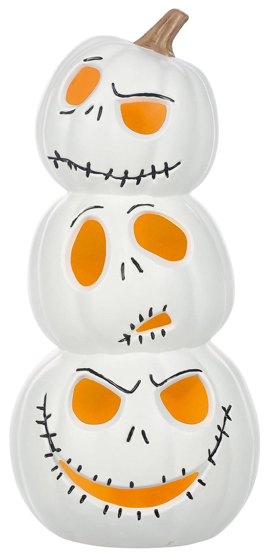 Nightmare Before Chistmas Jack Light-up Pumpkin Stack 8.5in