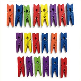 Multicolor Rainbow Clothespins 30 ct.