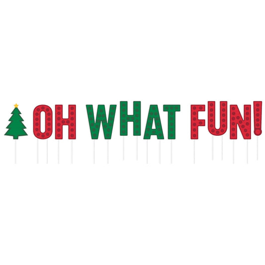 " Oh What Fun" Yard Signs 2 ct.