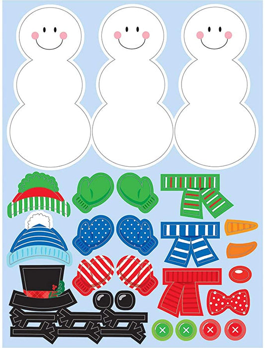 Build a Snowman Sticker Set 4.5"x 6" 4 ct.