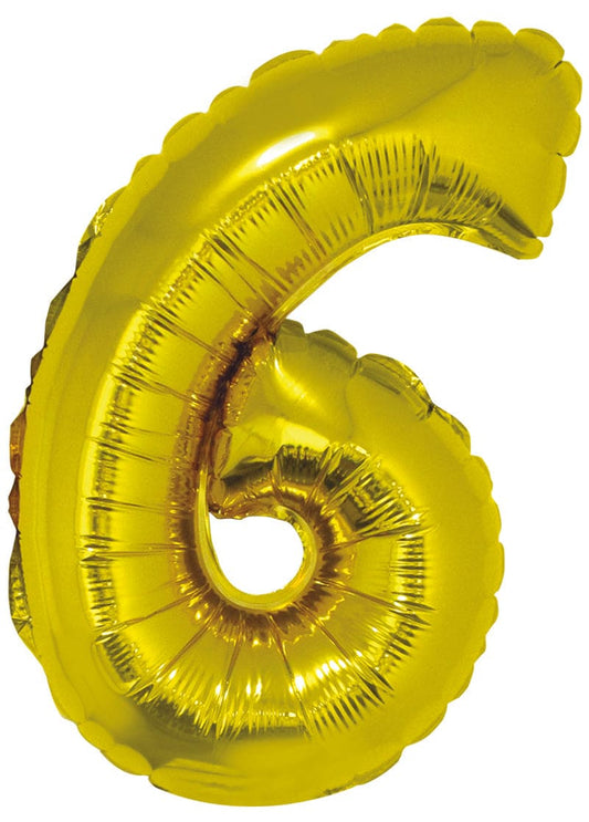 16" Gold "6" (DOES NOT FLOAT) 1 Ct