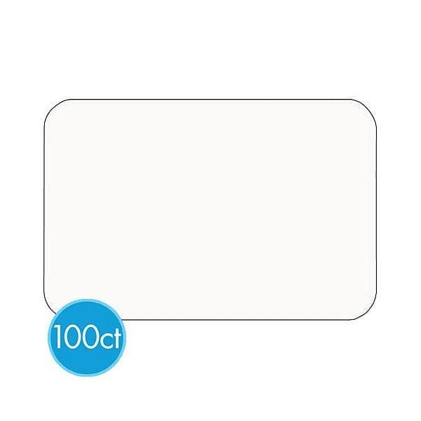 Plain White Name Tags (100ct)