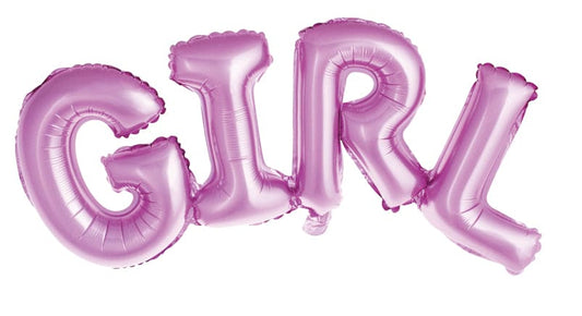 16" Girl Pink Air-Filled Phrase Balloon (DOES NOT FLOAT) 1 Ct