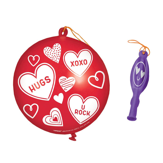 Valentine's Day Punch Balloons 4 Ct