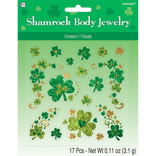 Shamrock Glitter Body Jewelry