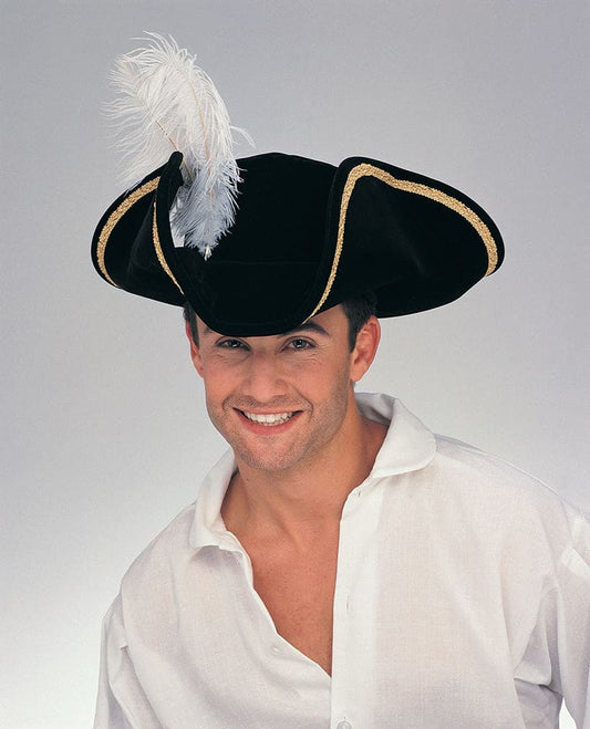 Tricorn Buccaneer, Pirate, Sailor Hat Black