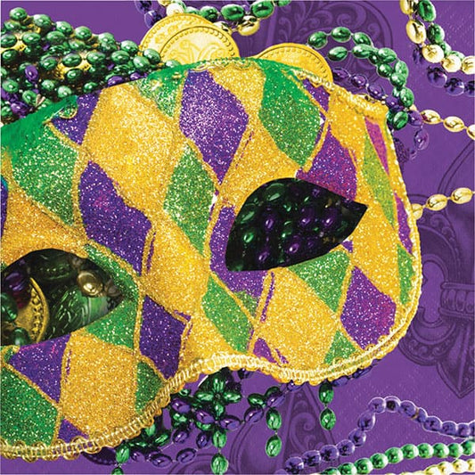 Masks of Mardi Gras Luncheon Napkins 16ct