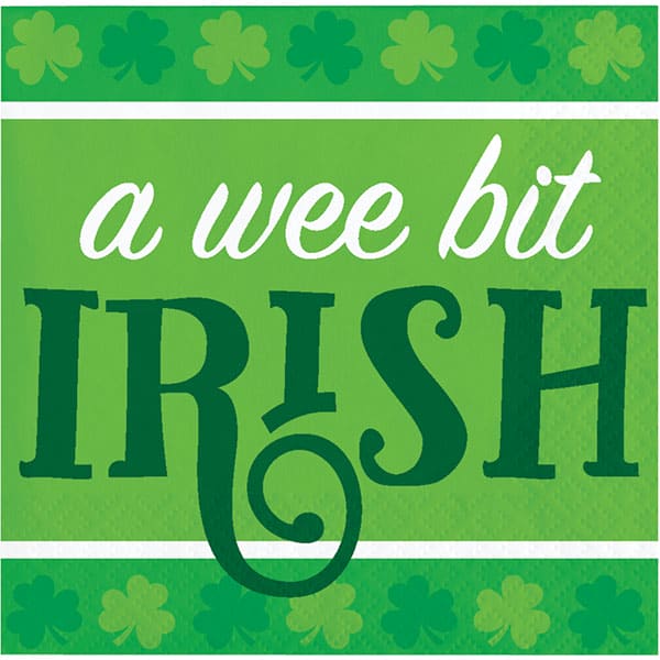A Wee Bit Irish Beverage Napkins 16ct