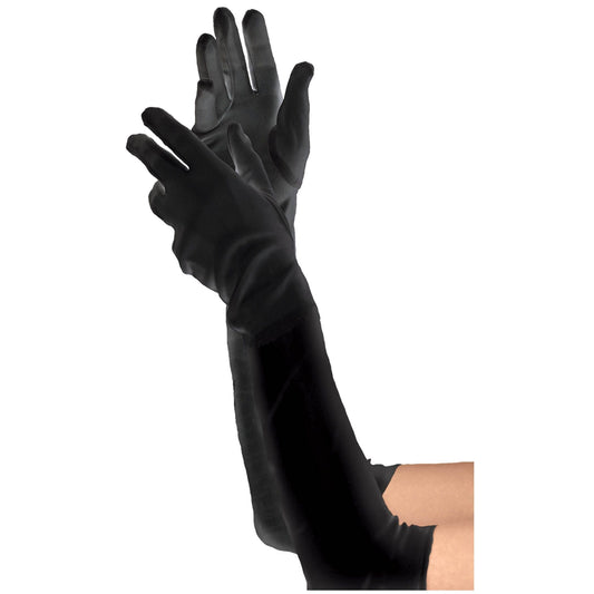 Long Black Gloves - Women