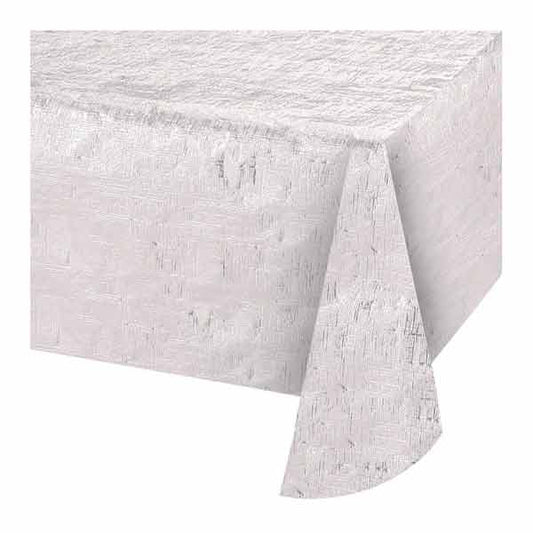 Opalescent White 54 X 108in  Table Cover