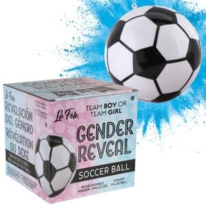 Gender Reveal Soccer Ball Blue