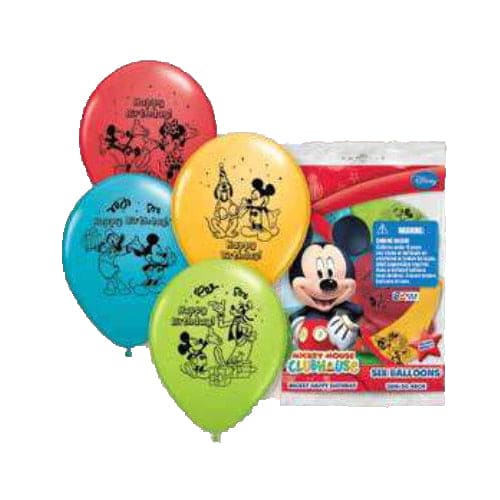 Disney Mickey Mouse 12in Latex Balloons 6ct