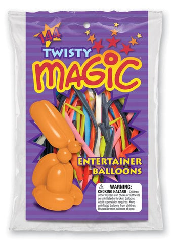 Assorted Color Twist & Shape Latex Balloons 72ct