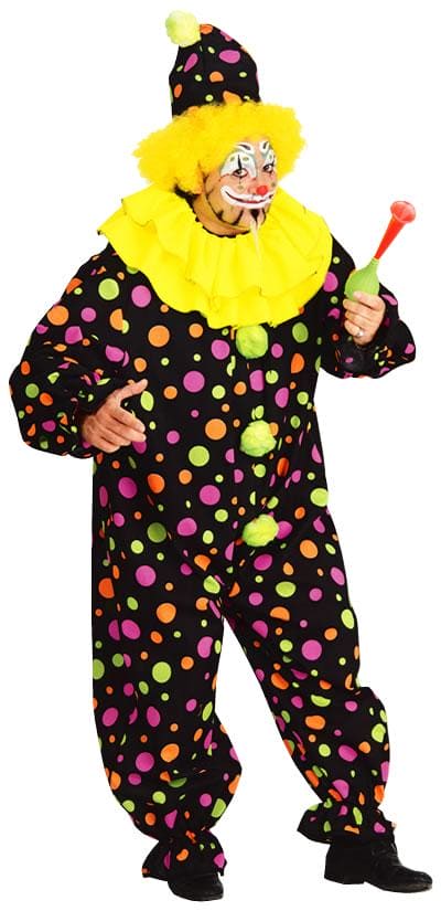 Funny Clown Adult Full Figure Costume