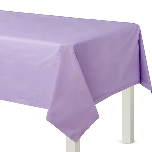Flannel Backed Table Cover 54in x 108in - Lavender
