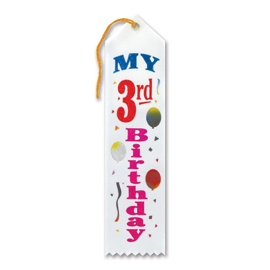 Award Ribbon - My 3rd Birthday