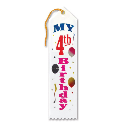 Award Ribbon - My 4th Birthday