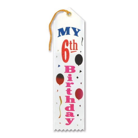Award Ribbon - My 6th Birthday