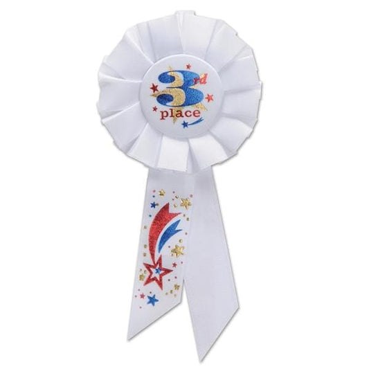 3rd Place White Rosette Ribbon