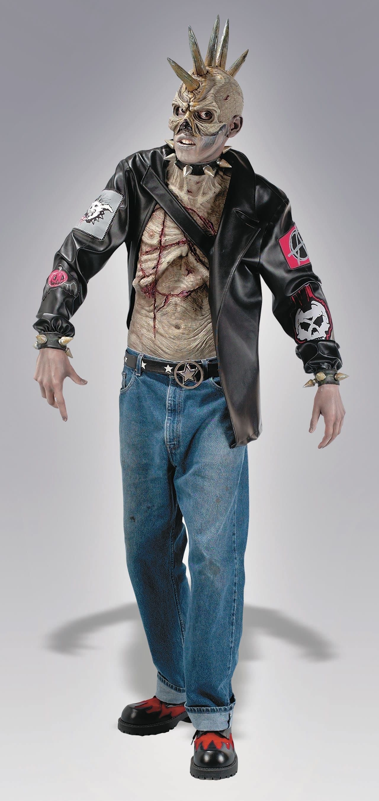 Punk  Rocker Zombie Adult Costume