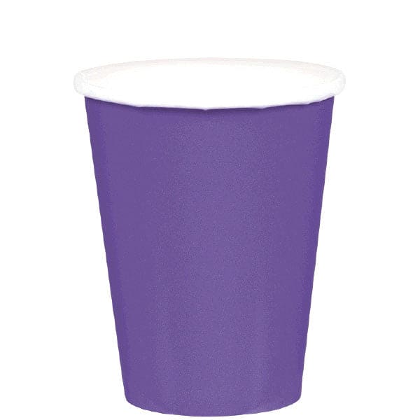 Purple 9oz Paper Cups 20 Ct