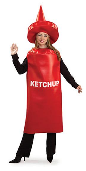 Men or Women Ketchup Squeeze Bottle Costume