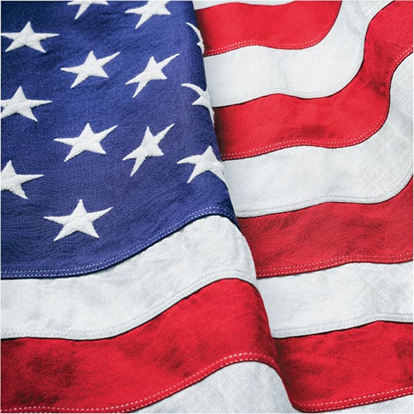 Patriotic Flag Luncheon Napkins 16ct