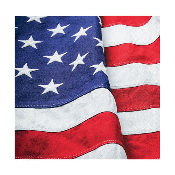 Patriotic Flag Beverage Napkins 16ct